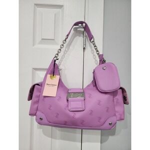 EXCLUSIVE NEW RELEASE JUICY COUTURE Y2CUTE HOBO BAG PURSE WITH SIDE POCKETS Y2K